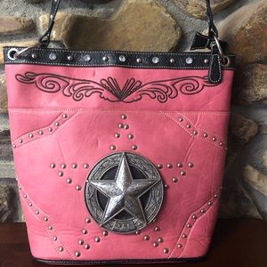 💗Pink Texas Star Pocketbook💗